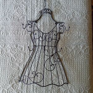 Elegant Black Dress Form Wall Hook